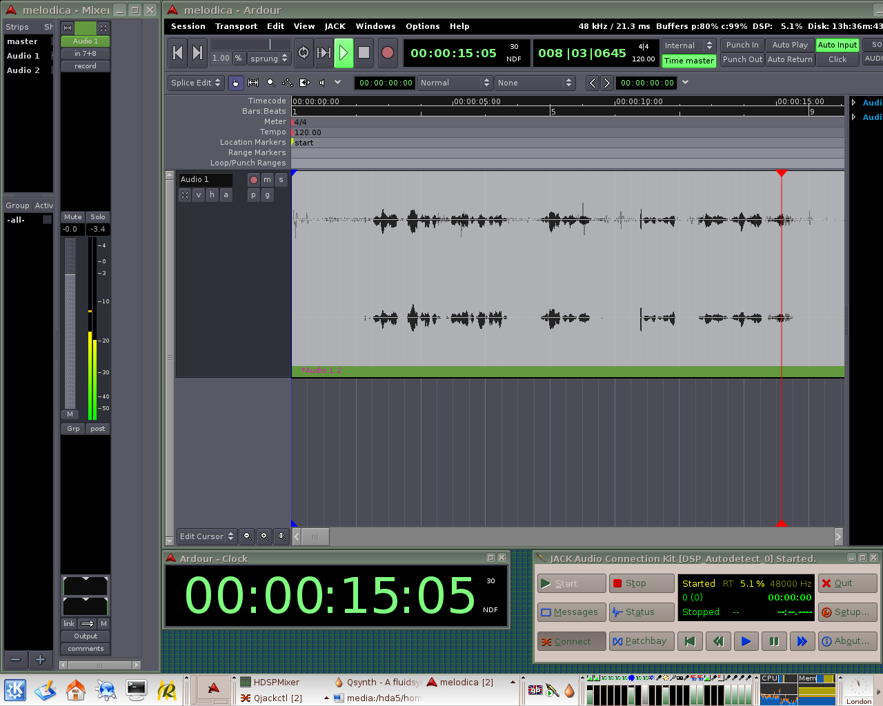 Ardour, the most powerful recording software ever developed.